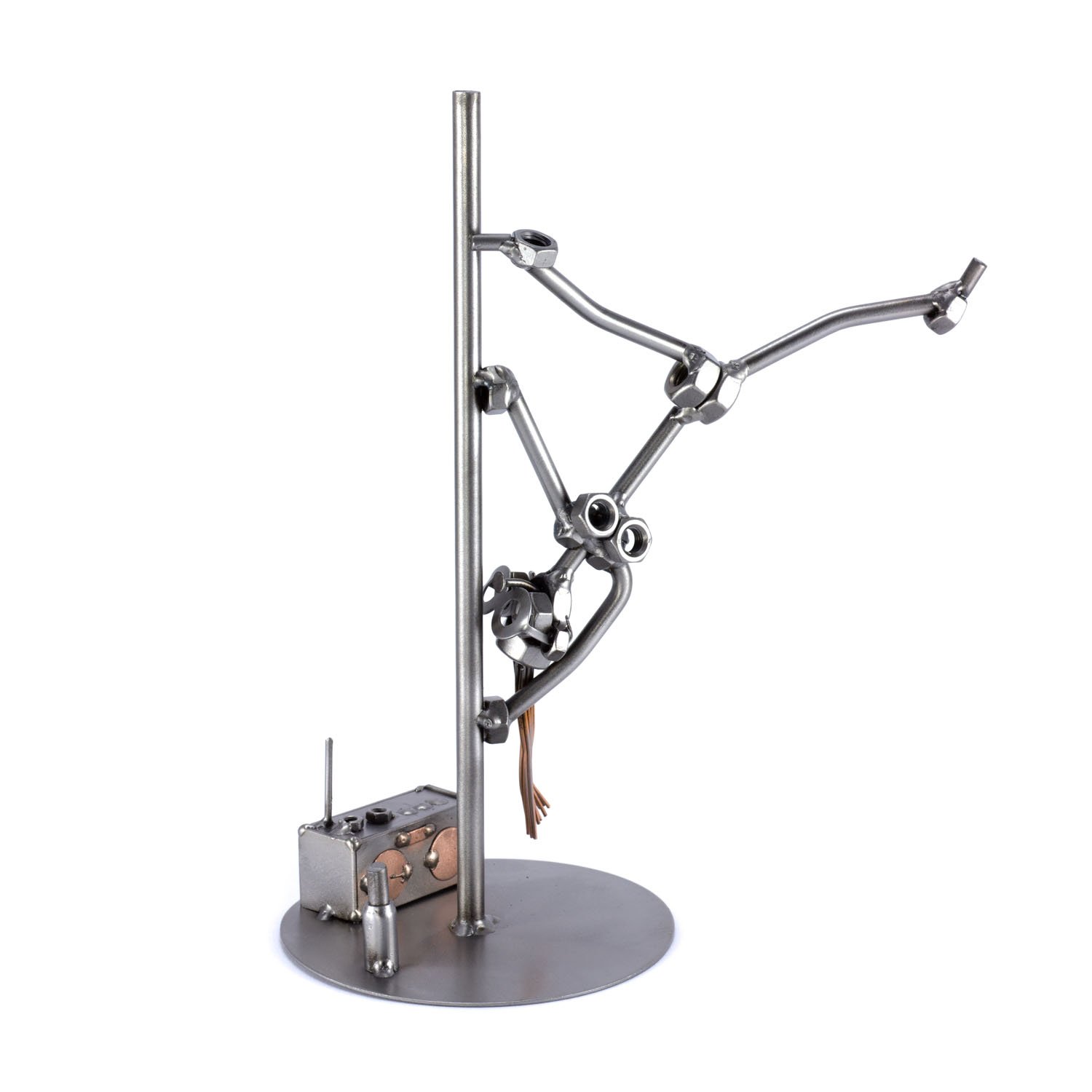 Steelman24 I Nuts and bolts sculpture Pole Dancing I Handmade ornaments I Made in Germany I I Metal figurine