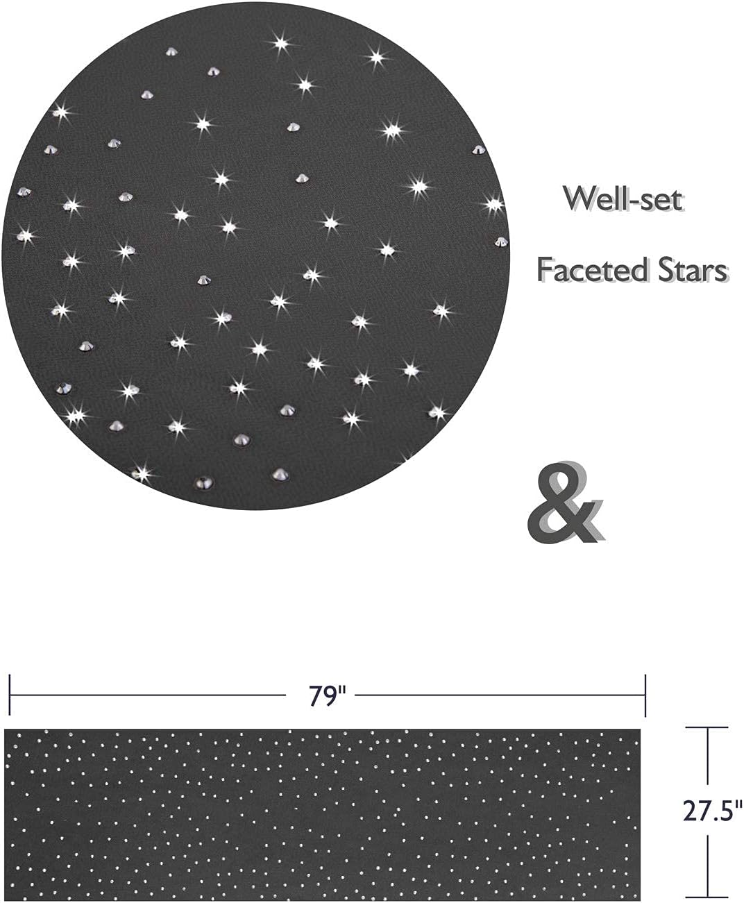 BANETTETA Shine Bright Like a Diamond Chiffon Sparkly Rhinestone Shawls and Wraps for Evening Dresses Weddings - Image 8