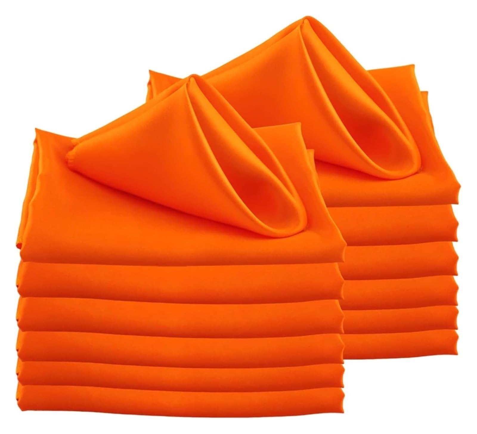 Napoles de Tela de algodón, Servilletas De Mesa 50 Piezas 30x30cm Cuadradas Satén Multicolor(Orange)