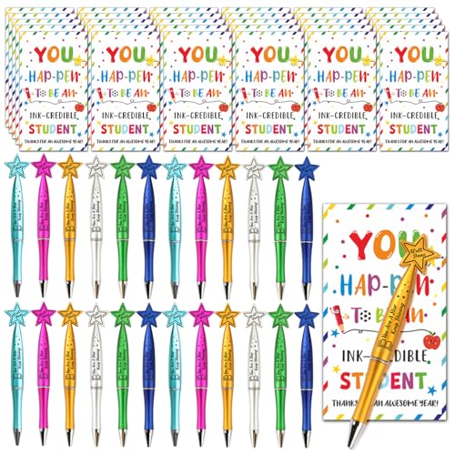 XINDY 30 Pack End of Term Gifts for Children End of Year Class Gifts for 30 Children Motivational Pens & Cards to Pupils & Gift Bags Gift for Students from Teacher School Leavers Gift