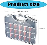 Vista 5 de Screw Organizers Hardware Organizer Box with Compartment Bolt Organizer Dividers Storage Containers for Garage Tool