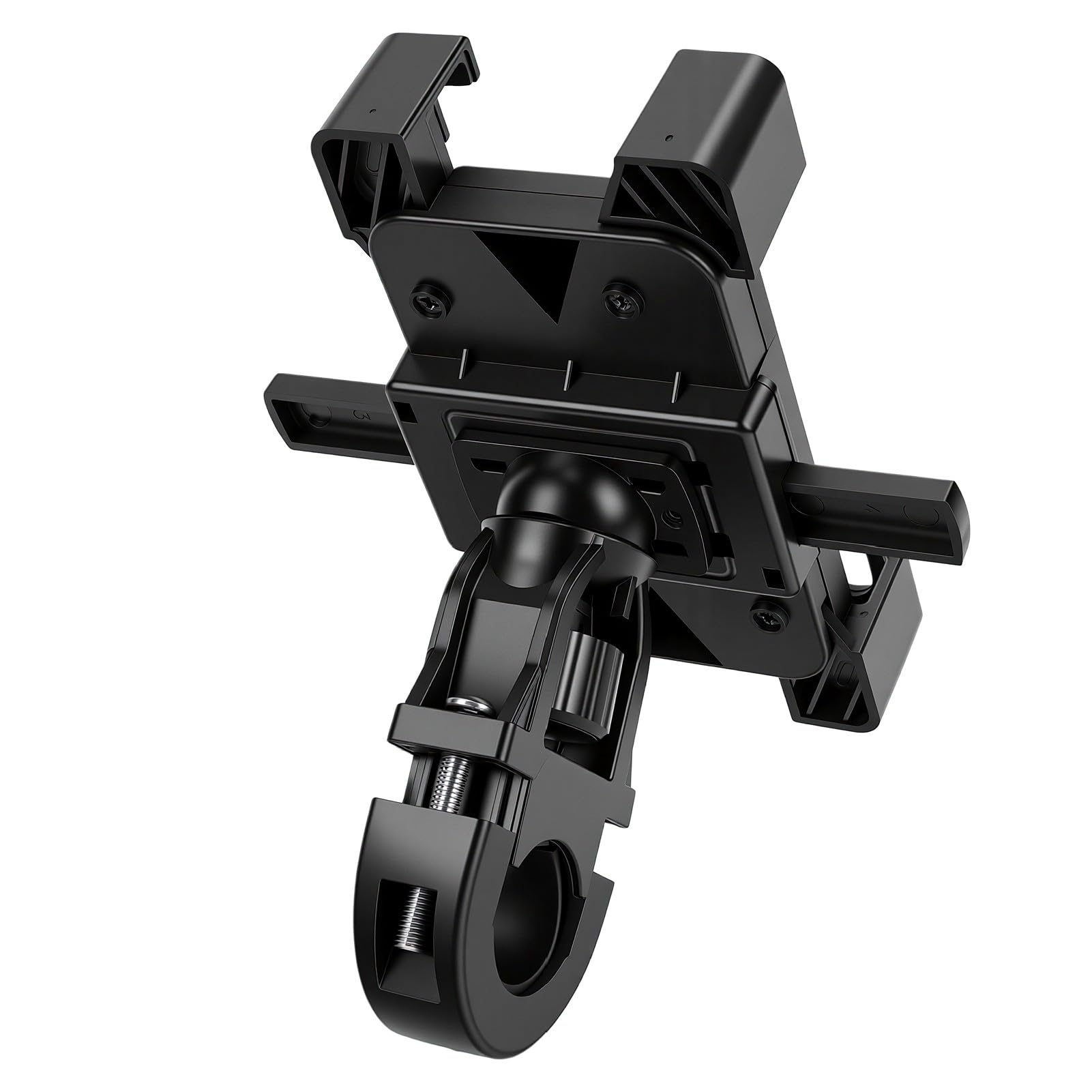 Yctze Supporto per Telefono per Moto Blocco Automatico Anti Vibrazione 4,7-7 Pollici (Tipo di manubrio, adatto per manubri da 20-28 mm)