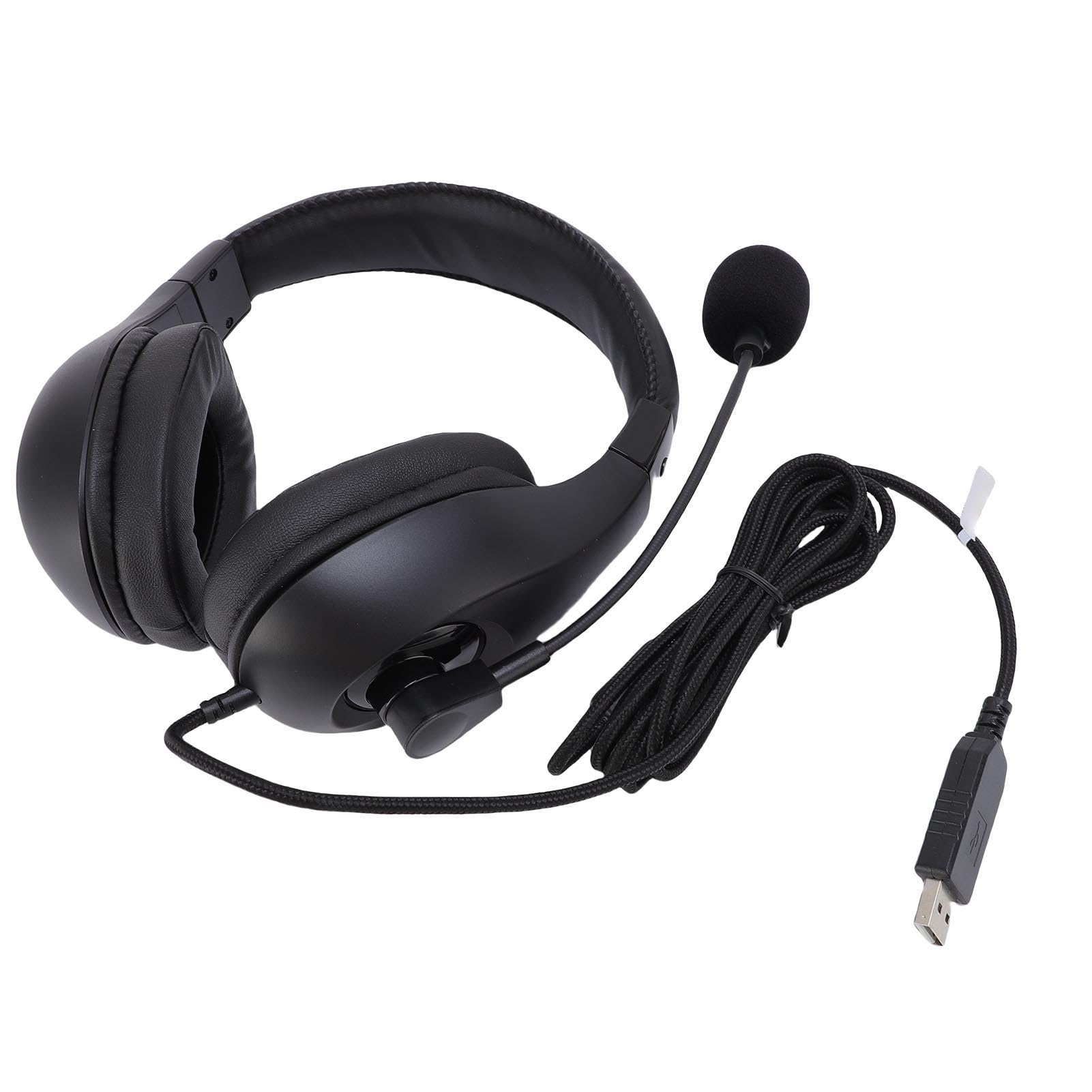 Casque USB antibruit avec coussinets confortables et microphone ajustable - 8