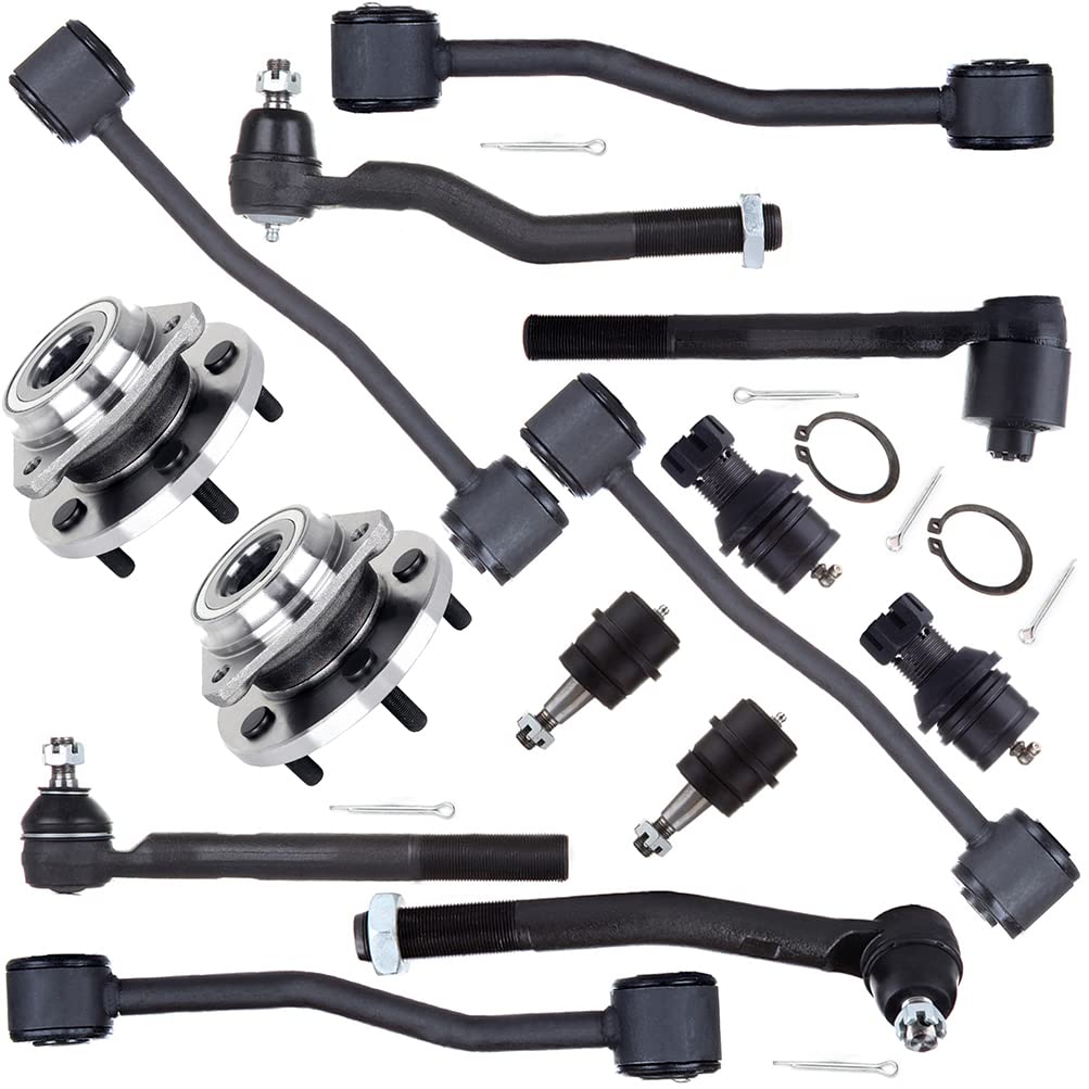 15-Piece Front Suspension Kit For 1999-2004 Jeep Grand Cherokee - Control Arms & Tie Rods
