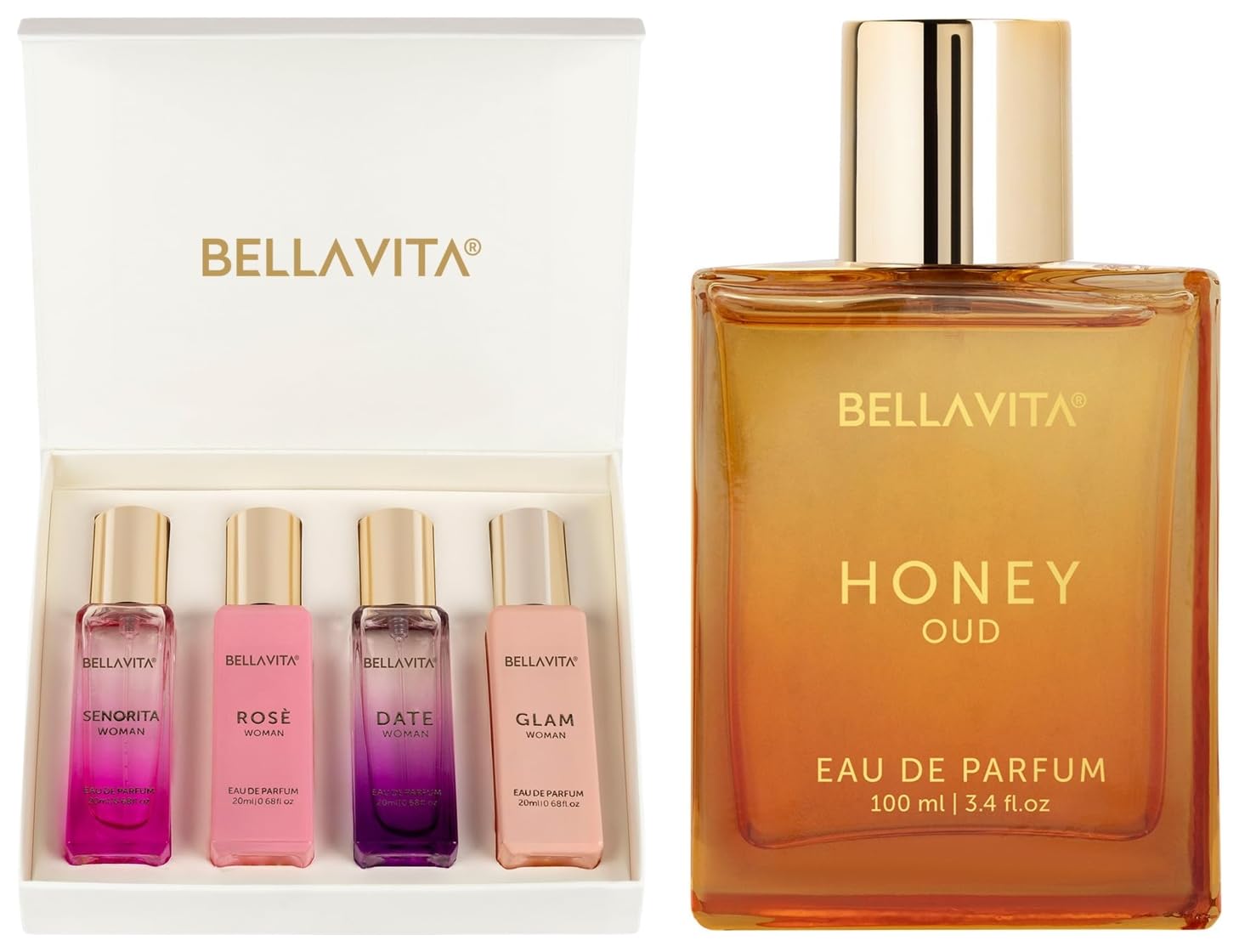 Amazon.com : Bella Vita Luxury Gift Set Combo For Women's - Honey