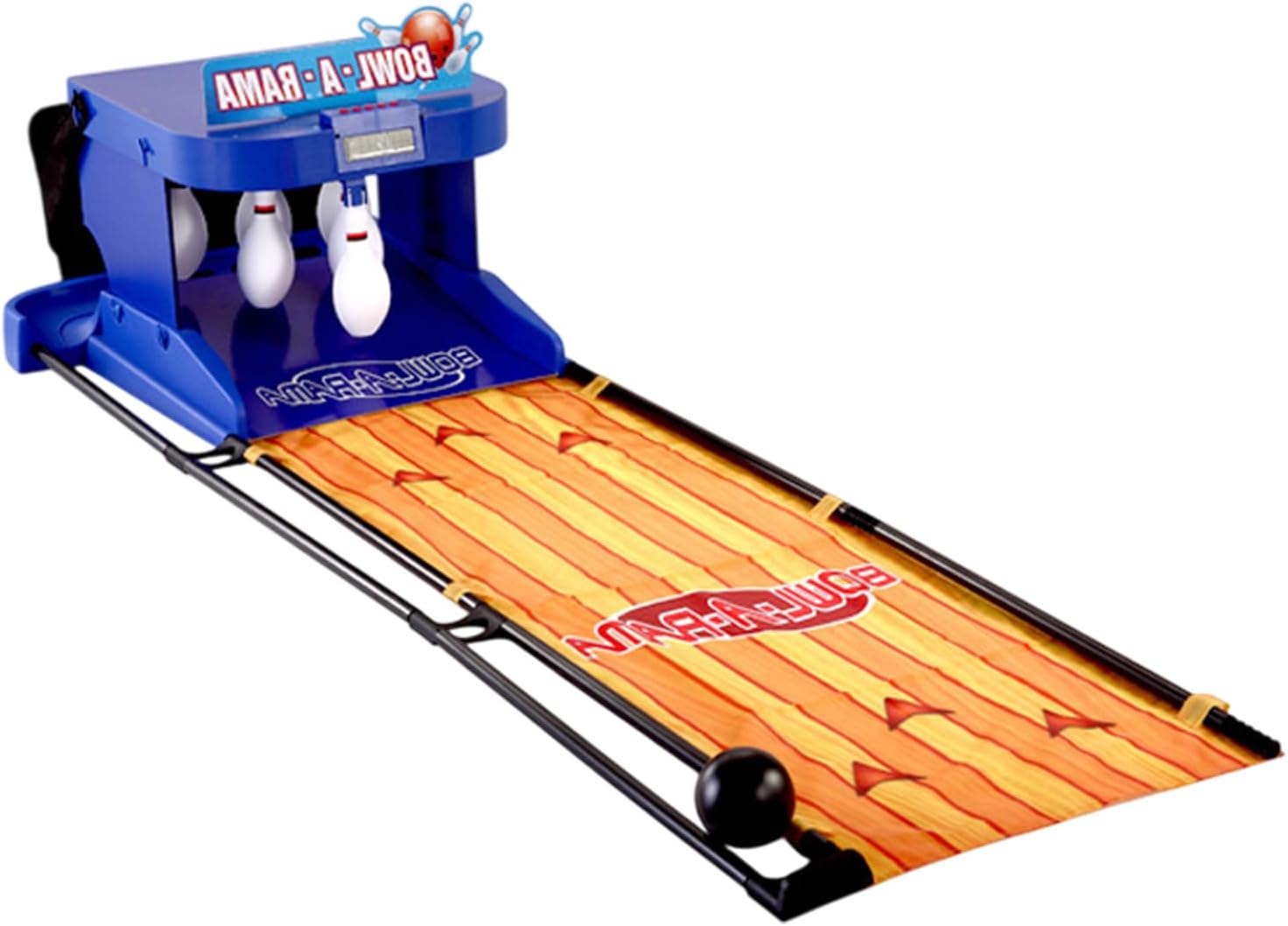 Electronic Bowling Alley Game with LED Scoreboard Simulation Sound Effect Indoor Bowling Ball Sports Game Console for Gathering Home(Size:2m/6.5ft)