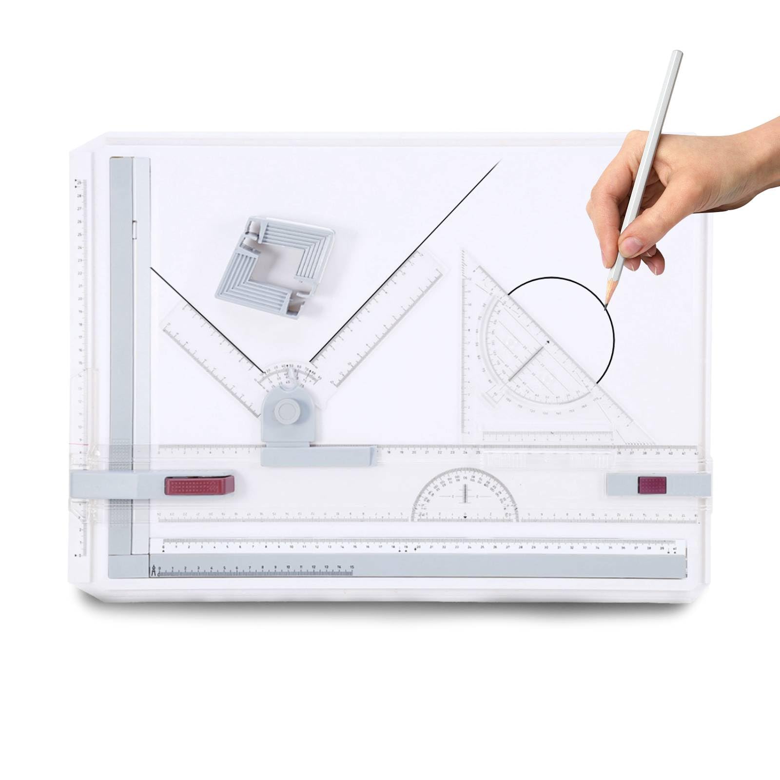 Mesa de dibujo gráfico A3 ligera para diseñar planos en la universidad o casa