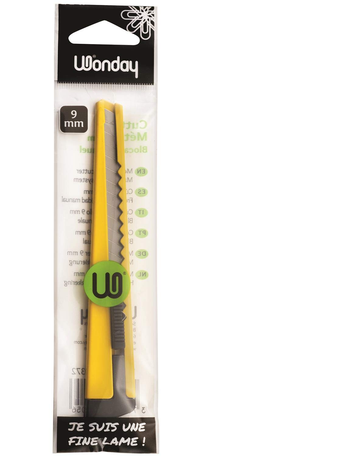 SAFETOOL Cutter métal 9 mm - Autobloquant - Embout casse lame