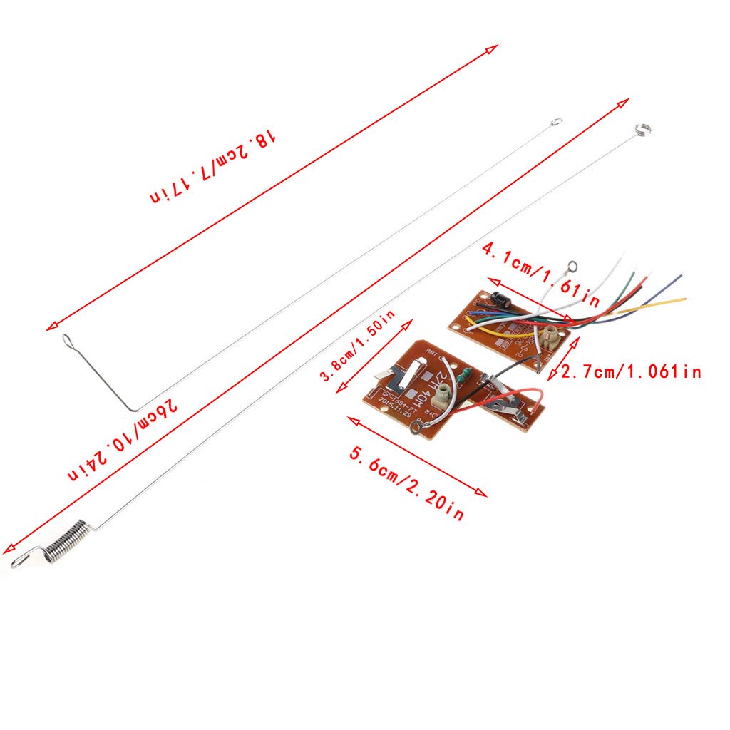 Récepteur 2 canaux avec antenne 433 mhz casit ers97-2224 automatismes