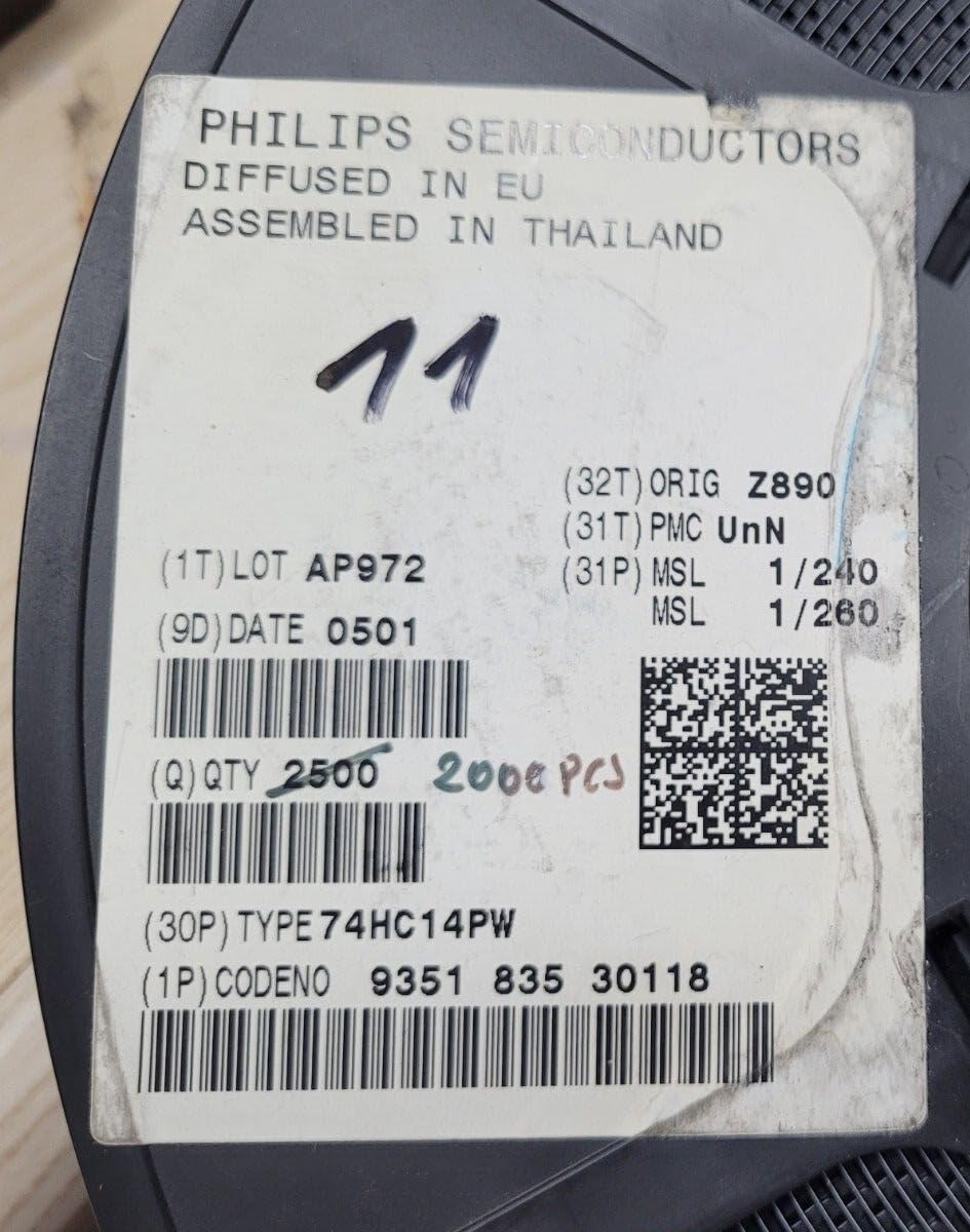 (10 PC) 74HC14PW Compatible with Philips