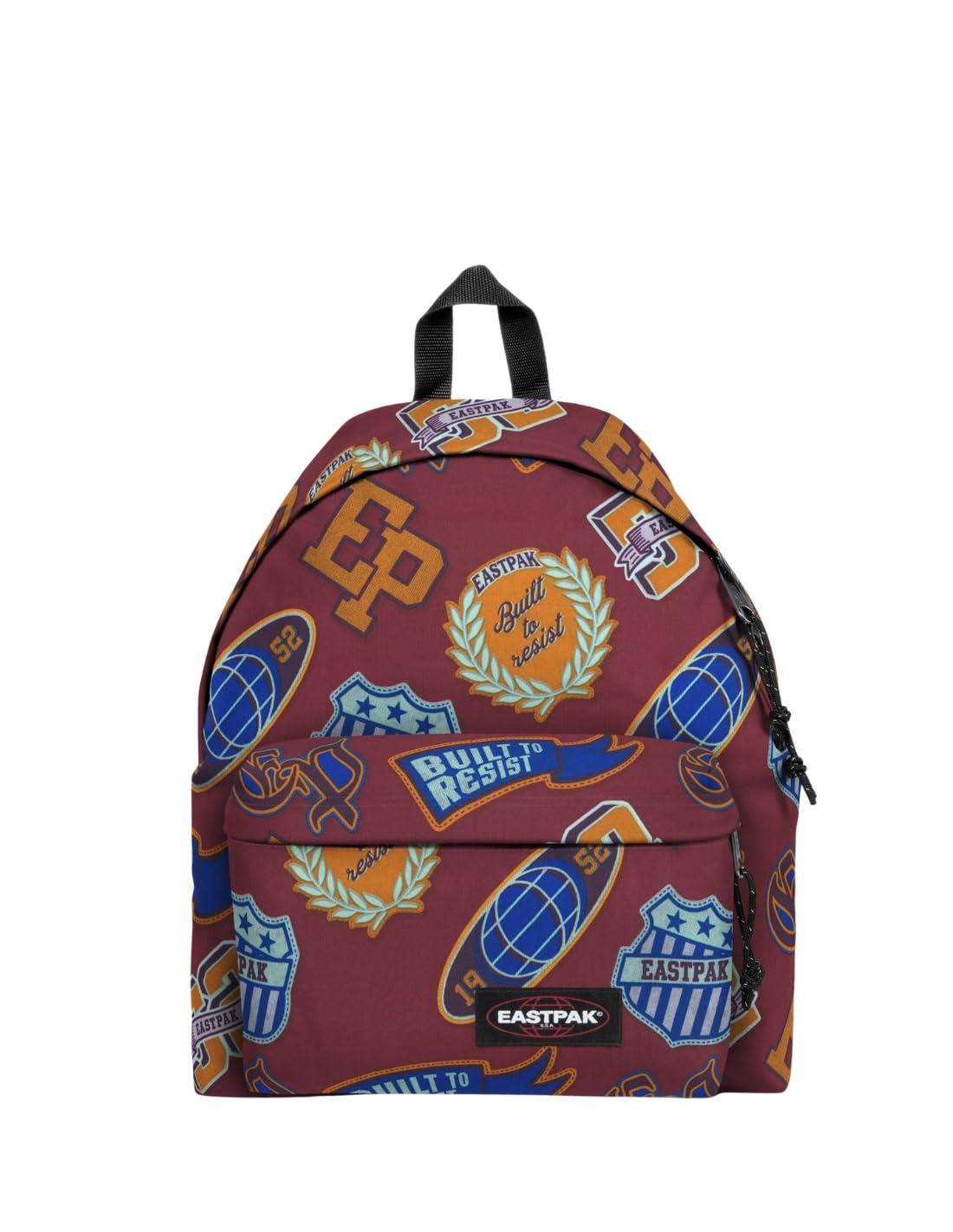 Eastpak Padded Pak’r Zaino 24L (40 x 30 x 18 cm), resistente e idrorepellente, zaino scuola e viaggio leggero con spallacci imbottiti - CLASH BURGUNDY
