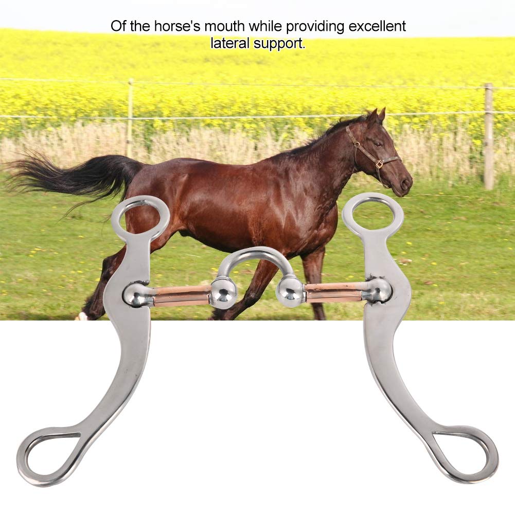 Rodillo De Boca De Caballo, Profesional para Masticar Caballo, Broca De Acero Inoxidable, Grosor del Rollo De Boca, Punta De Boca De Caballo Montar Ecuestre