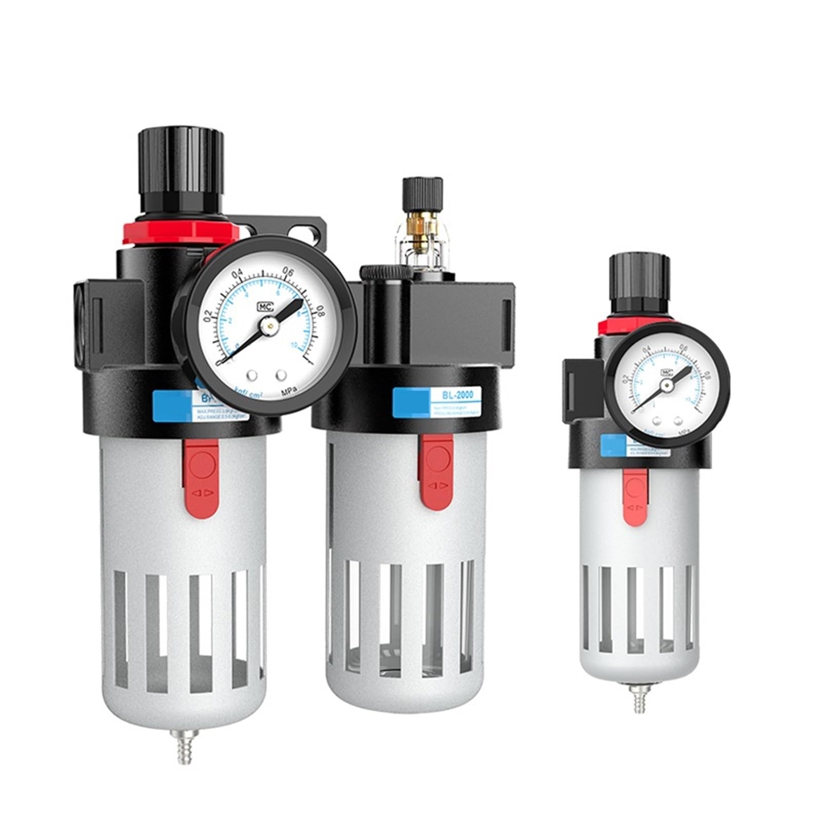 Compressore d'Aria FRL unità 1/4 3/8 1/2 BFC2000 BFC3000 BFC4000 Regolatore Filtro separatore Acqua Olio(Plastic4000 w PC,2000)