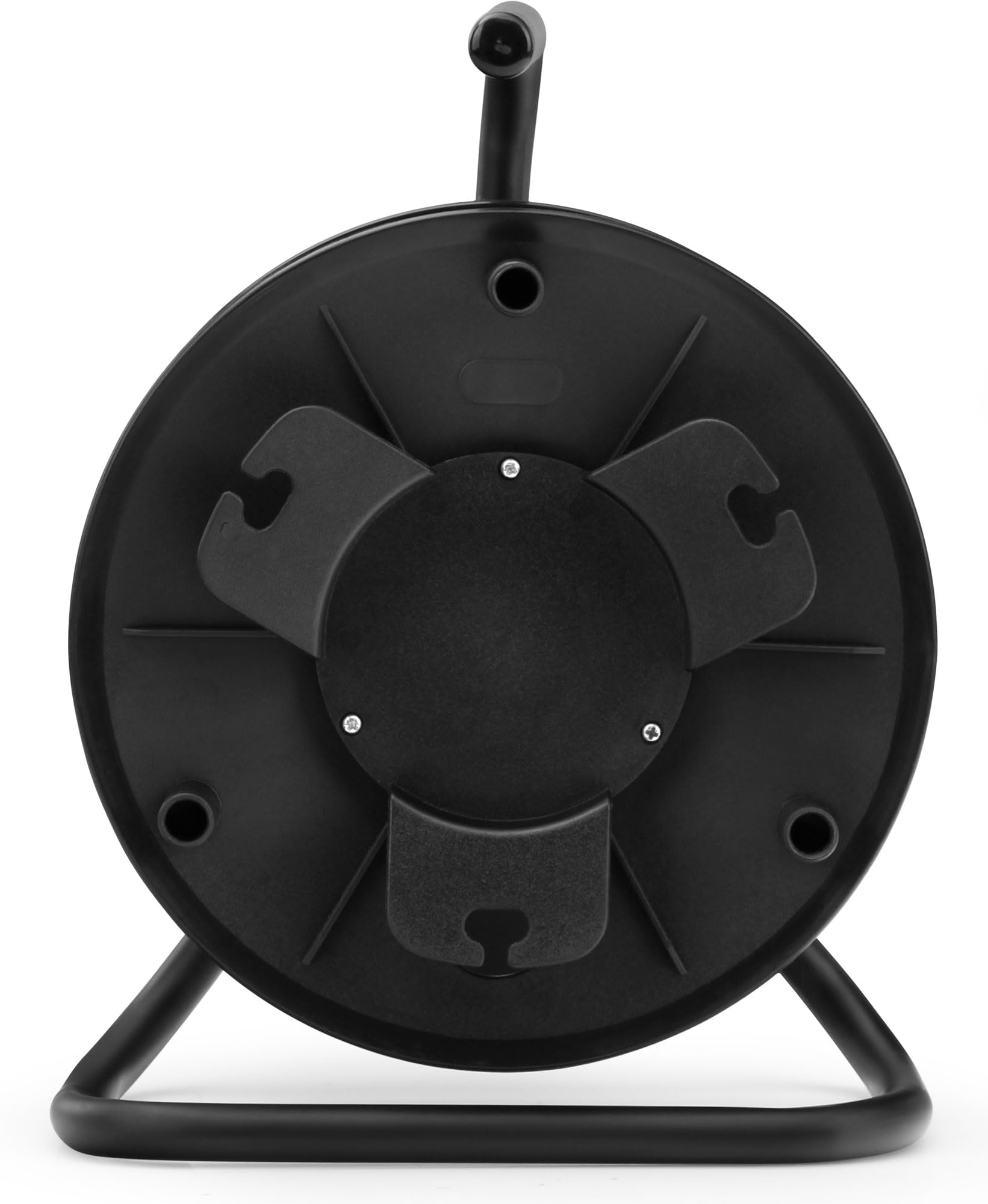 Pronomic KT-100 Bobina Porta Cavi Vuota - Avvolgitore versatile per cavi, fili, catene, corde, tubi ecc. - 11 cm diametro interno, 27 cm diametro esterno, 10 cm larghezza - Nero