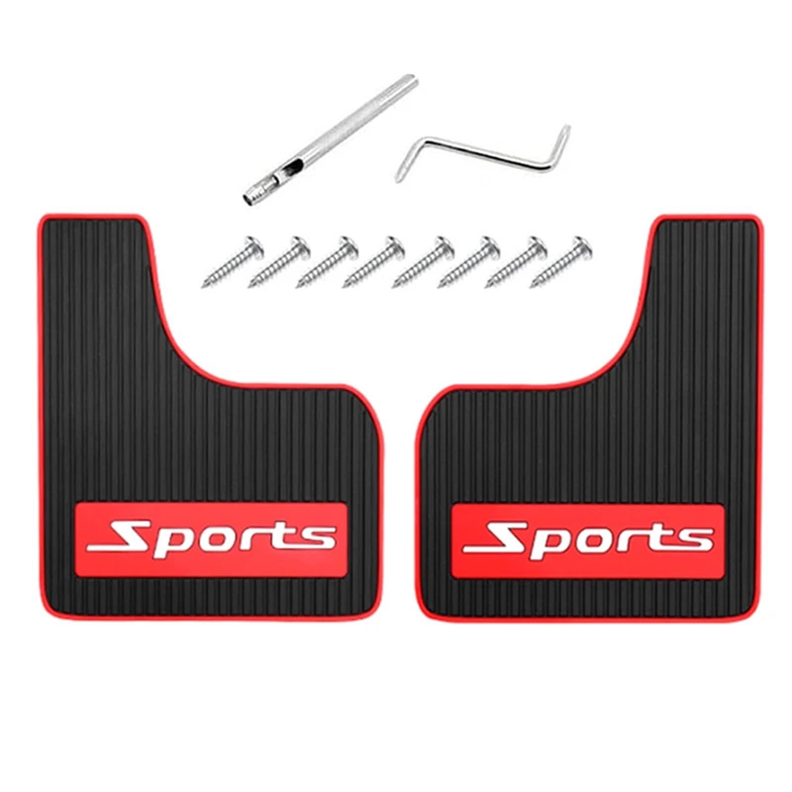 Błotniki samochodowe Błotnik samochodowy przednie tylne koła błotniki do samochodu SUV ciężarówka terenowa(2pcs Red)