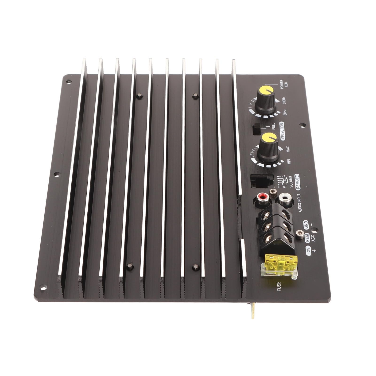 Keenso Auto Subwoofer Board di Bass Auto 1000W in Lega di Alluminio Ad Aluminazione Ad Alte Prestazioni per Amplificatore per gli Altoparlanti per 12v, Offre Intrattenimento Meraviglioso, la