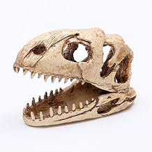 Aquarium Ornament Antelope Skull Resin Fish Hideout Landscape for Betta Small Lizards Turtles Reptiles Amphibians