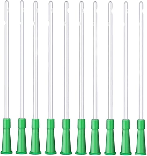 Tubos de colon de repuesto, catéter de enema SOYESY 16FR, boquillas de enema de limpieza desechables para limpieza de colon, paquete de 10 (12.6