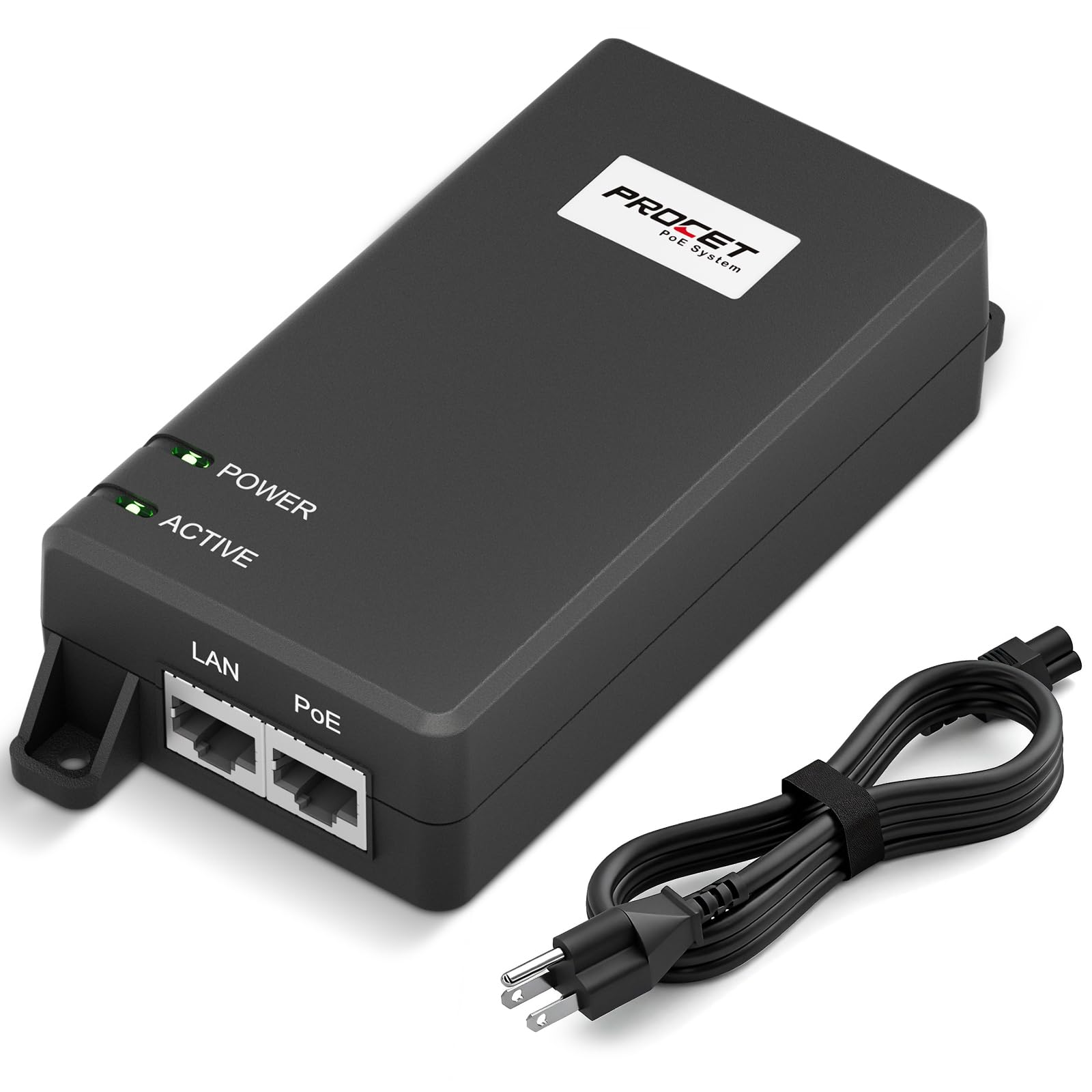 Amazon.com: PROCET Gigabit PoE Injector 55V 30W IEEE802.3AT