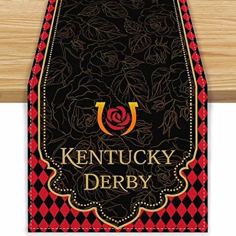 FARMNALL Linen Kentucky Table Runner for Parties Cover