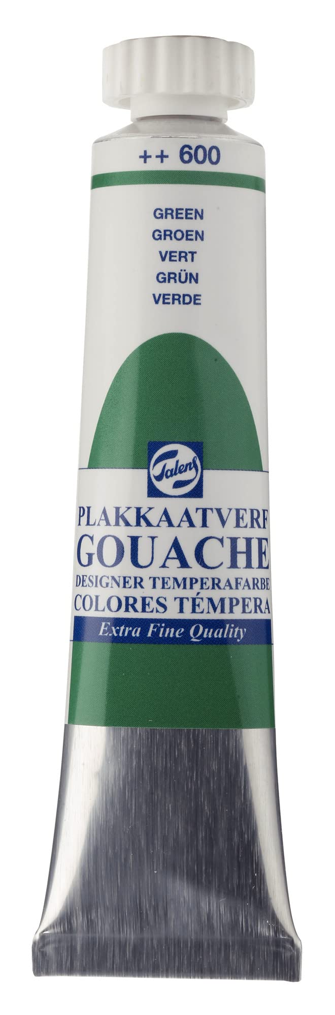 Talens Green Gouache Extra Fine Quality Tube - 20 Ml 600 - Highly Pigmented Matt Finish Paint For Artists And Designers