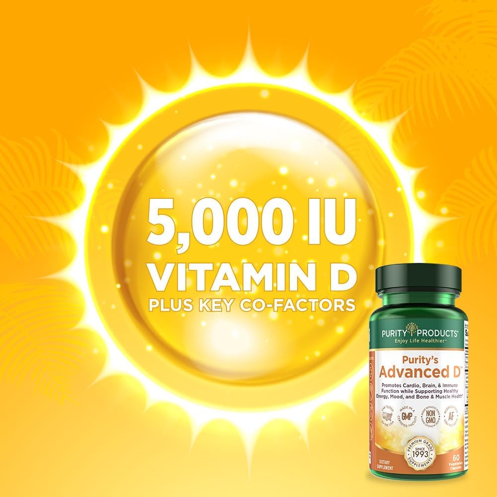 Purity Products KIT - Advanced D + Omega-3 Ultra-Pure Fish Oil from Advanced D is Packed with Vitamin D, Vitamin K2, Zinc, Magnesium Citrate, Boron and Taurine