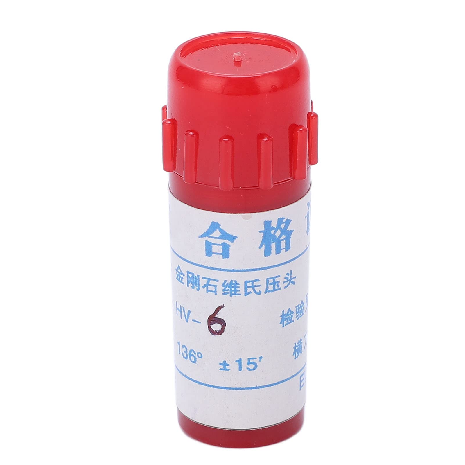 Indentador de diamante mini para el durómetro Vickers, con punta puntiaguda de 136 grados y alta precisión, incluye caja de almacenamiento; compatible con Buehler, Matsuzawa,
