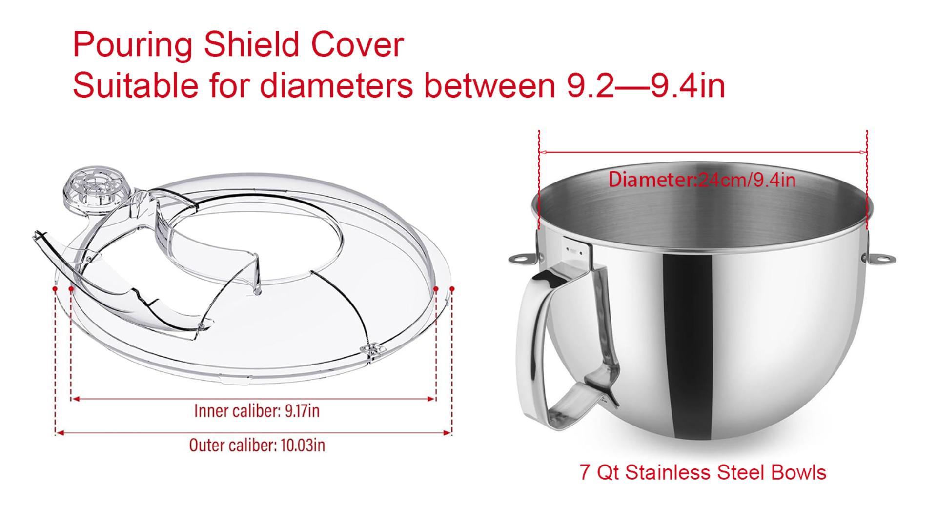 Amazon.com: Pouring Shield for KitchenAid 6-7Qt Bowl Lift Stand