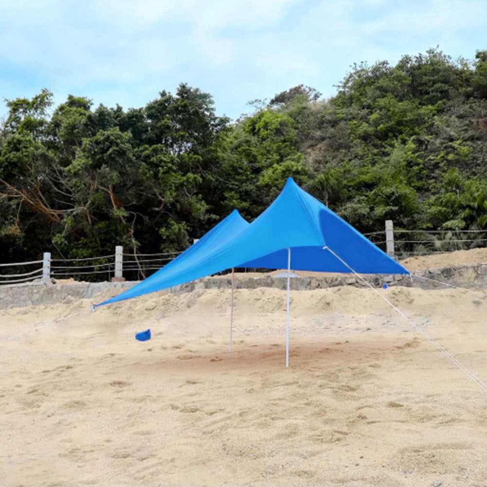 Tente De Plage Paravent Plage Abris De Beach Coupe-Vent avec Protection UV