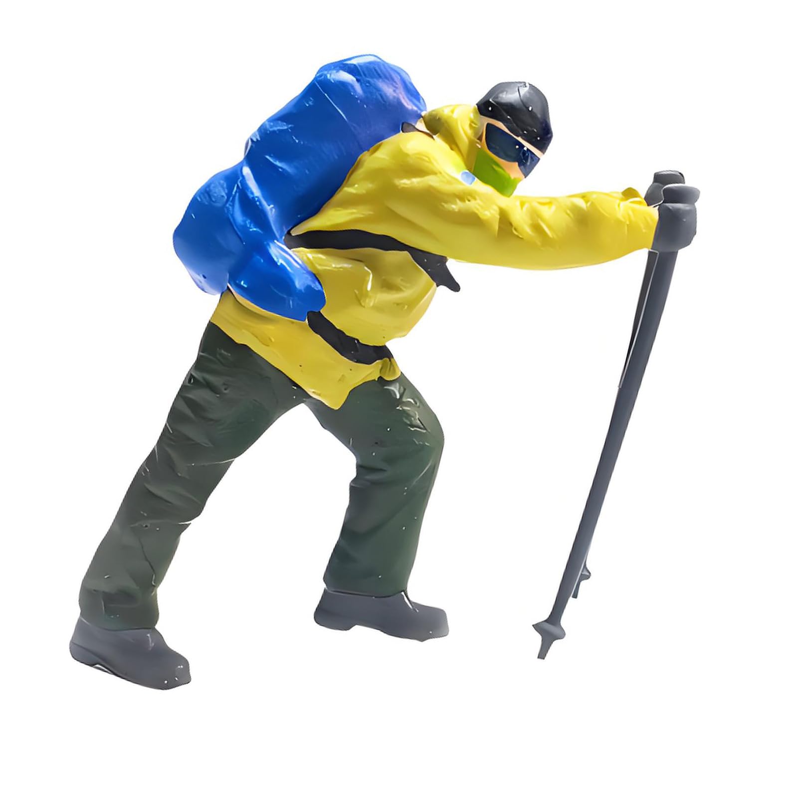 FGDTREE Realistic Hiking People Figure Model 1: 64 Scale Hand Painted Miniature Figures for Dioramas Props, Photography Collector Hiking People Figure Model