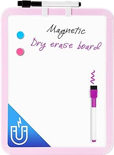 Sponsored Ad - VUSIGN Small Dry Erase Whiteboard, 8.5 x 11 Inches White Board for Kids, Students, Fridge, Locker, Mini Dry...