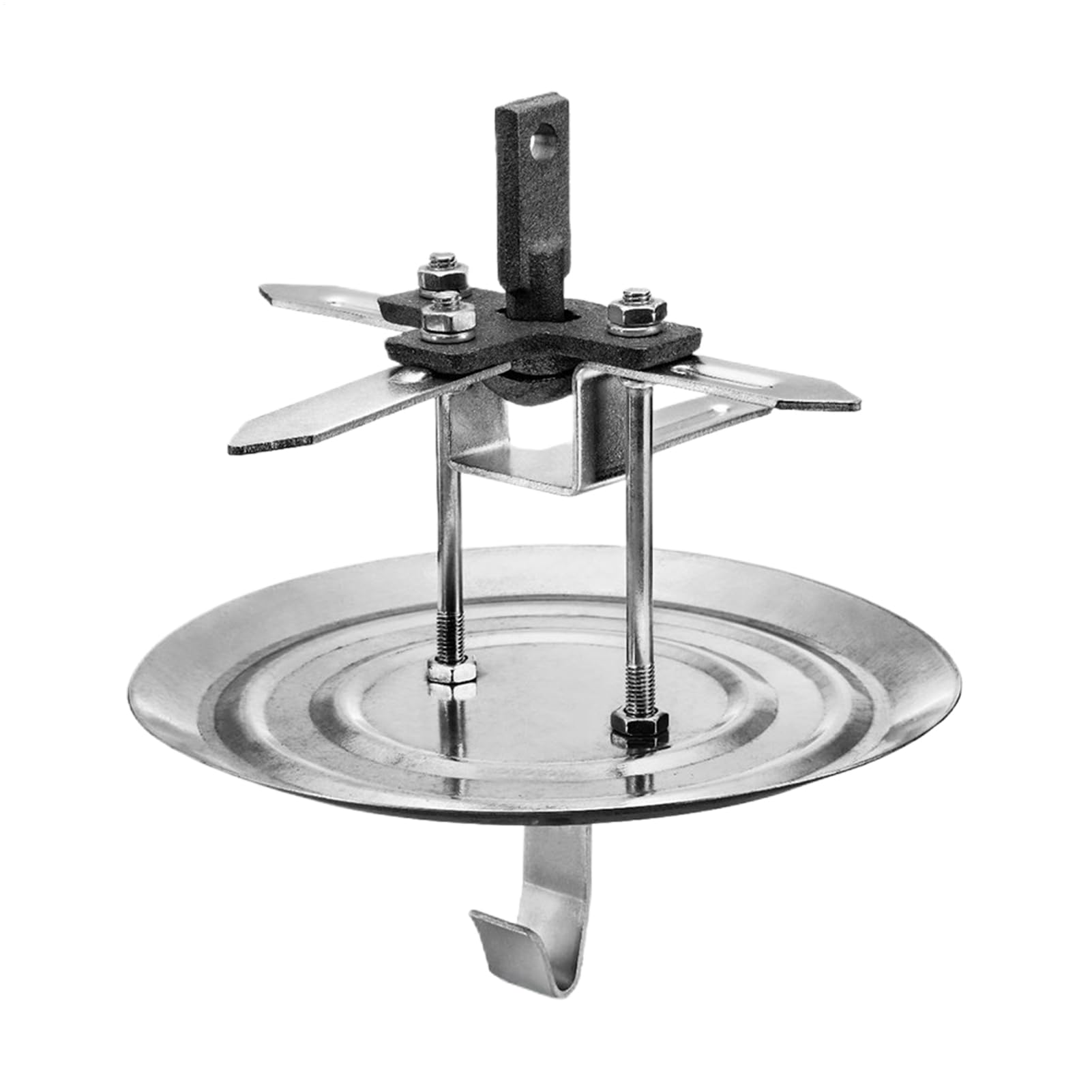 Crochet pivotant rotatif thermolaqué haute résistance pour suspension d'objets