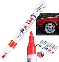 Caneta Reparadora Tira Risco Automóveis Carro Moto Caminhões Pintar e Retocar Pneu Azulejo e Tênis Uso Escolar Marca Texto