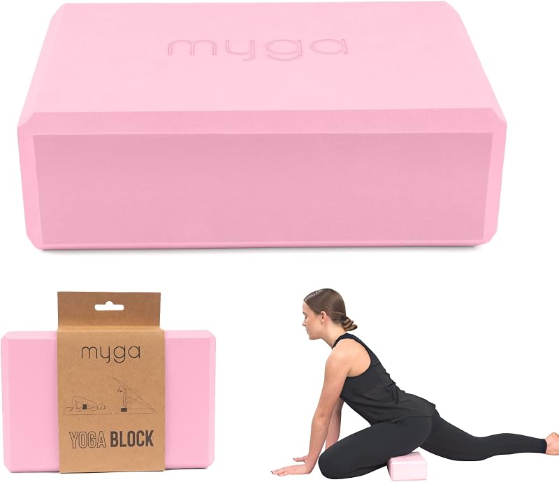 Yoga Block,Lightweight EVA Foam Yoga Brick,High Density Non-Slip Block for Yoga Poses, Pilates, Balance and Flexibility