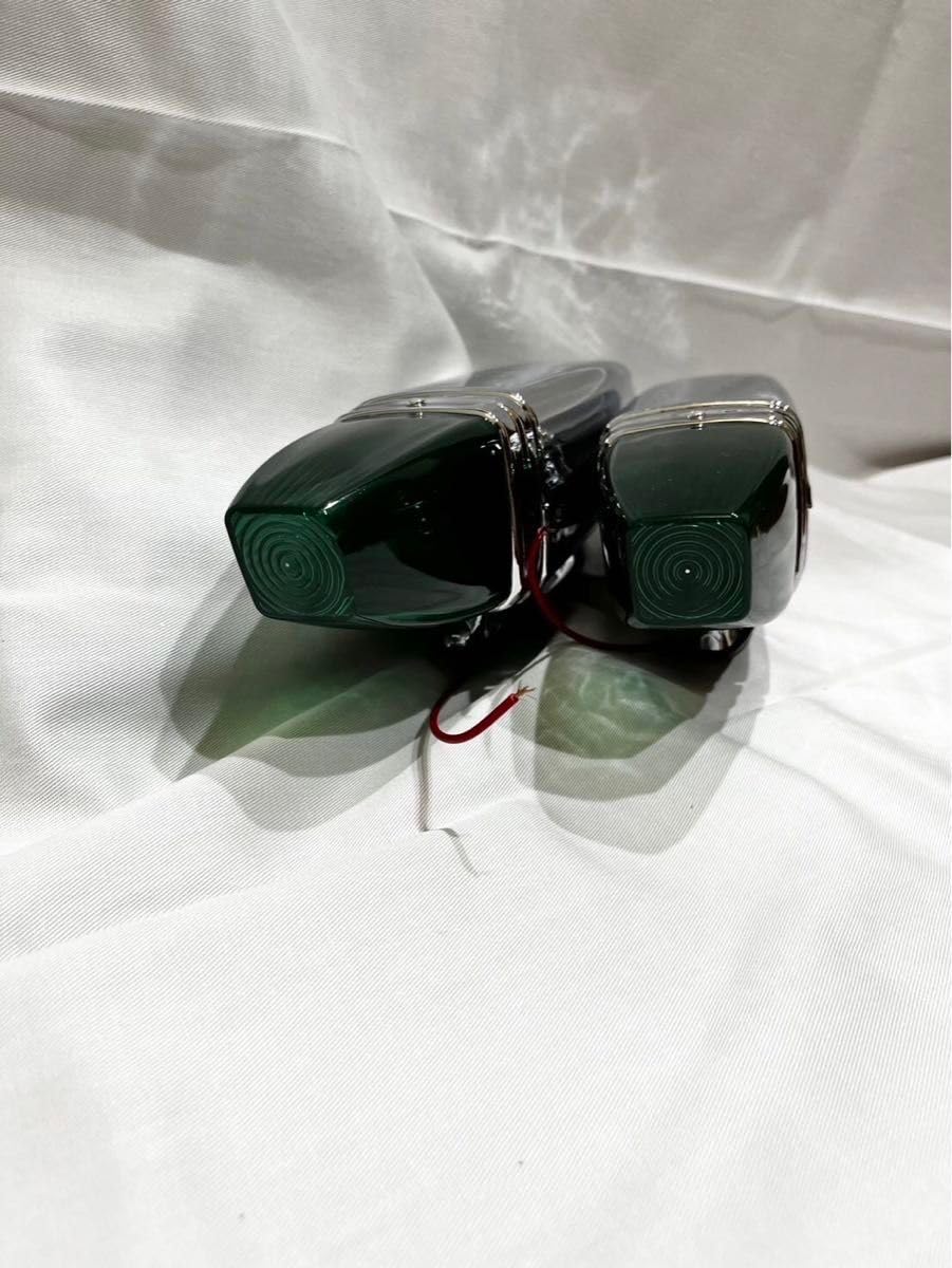 Amazon.co.jp: レトロ デコトラ 旧車 フェンダーランプ 緑色 ロケット 