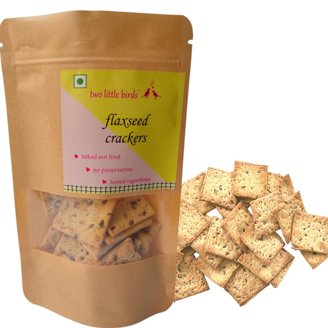 two little birds Flaxseed Crackers Made with Healthy Flaxseeds