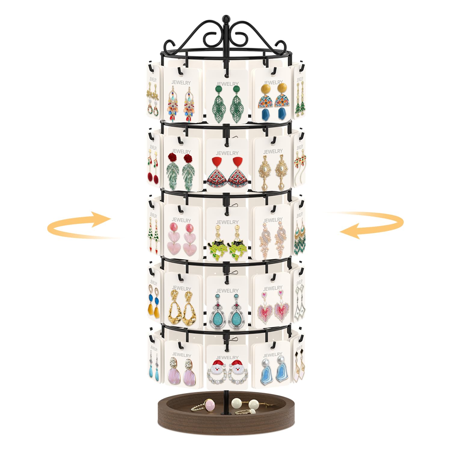 Photo 1 of EsLuker.ly Rotating Earring Display Tree Stand - Black