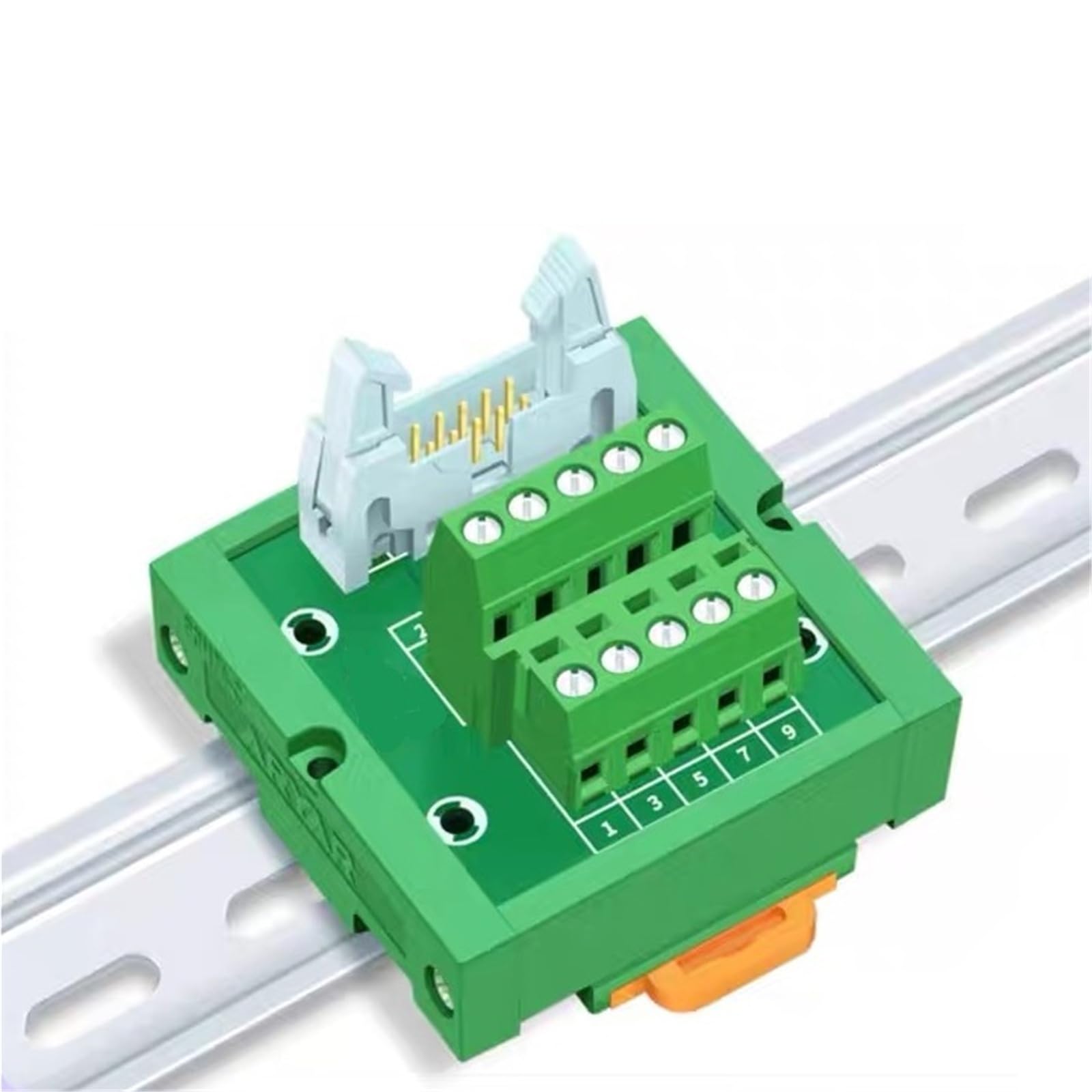 Bloc terminal pour PLC résoudre l'encombrement avec ce bornier IDC10 rail DIN