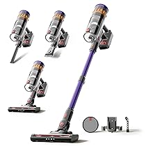 Lefant V1 Aspirapolvere Senza Fili, 40000Pa Scopa Elettrica Senza Fili Potente, Touch Intelligente LED, Filtro a 5 Stadi, Autonomia 42 Min, Design Autoportante, per Pavimenti, Tappeti, Peli Animali