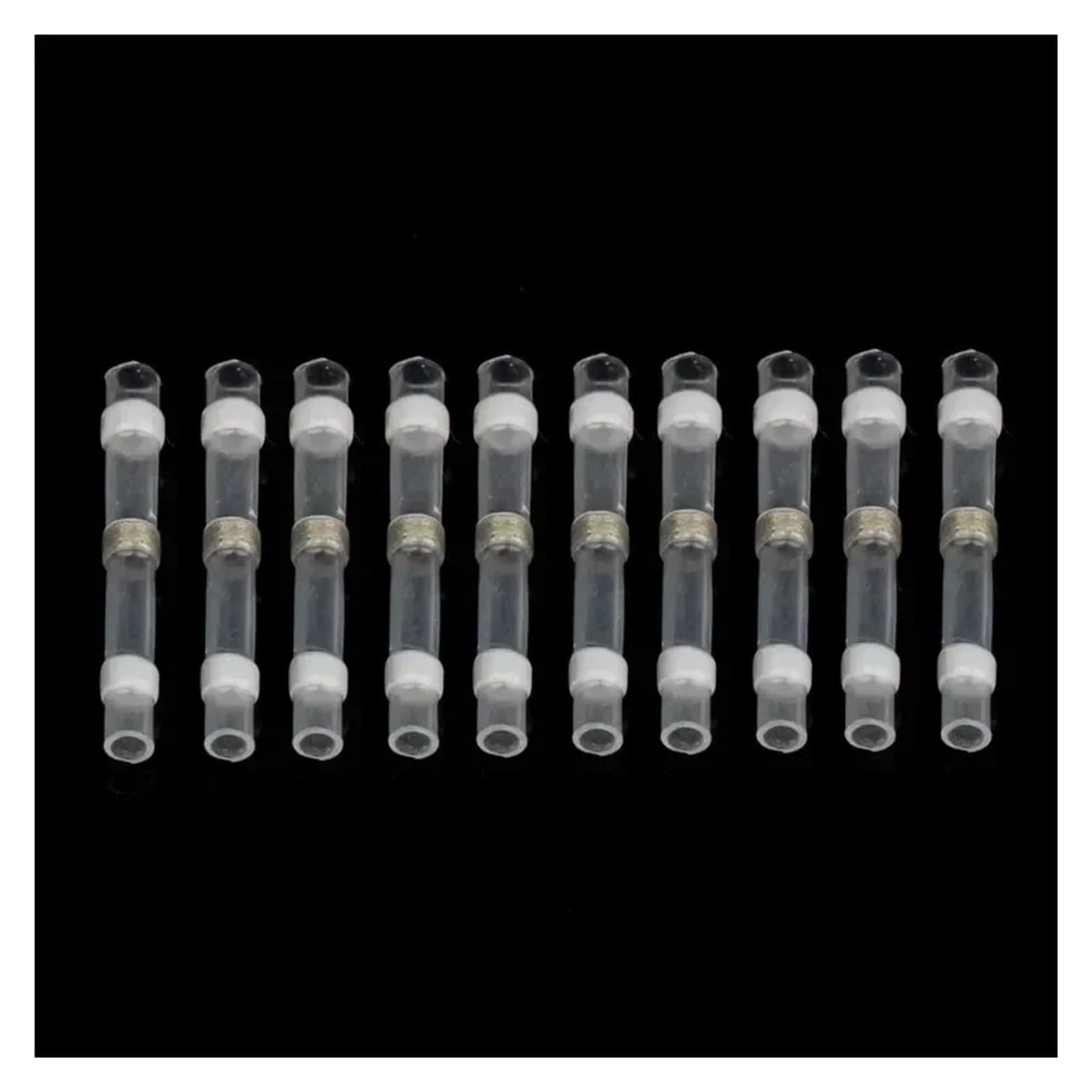 100pcs Solder Seal Wire Connectors Heat Shrink Insulated Electrical Butt Splice Connector Terminals