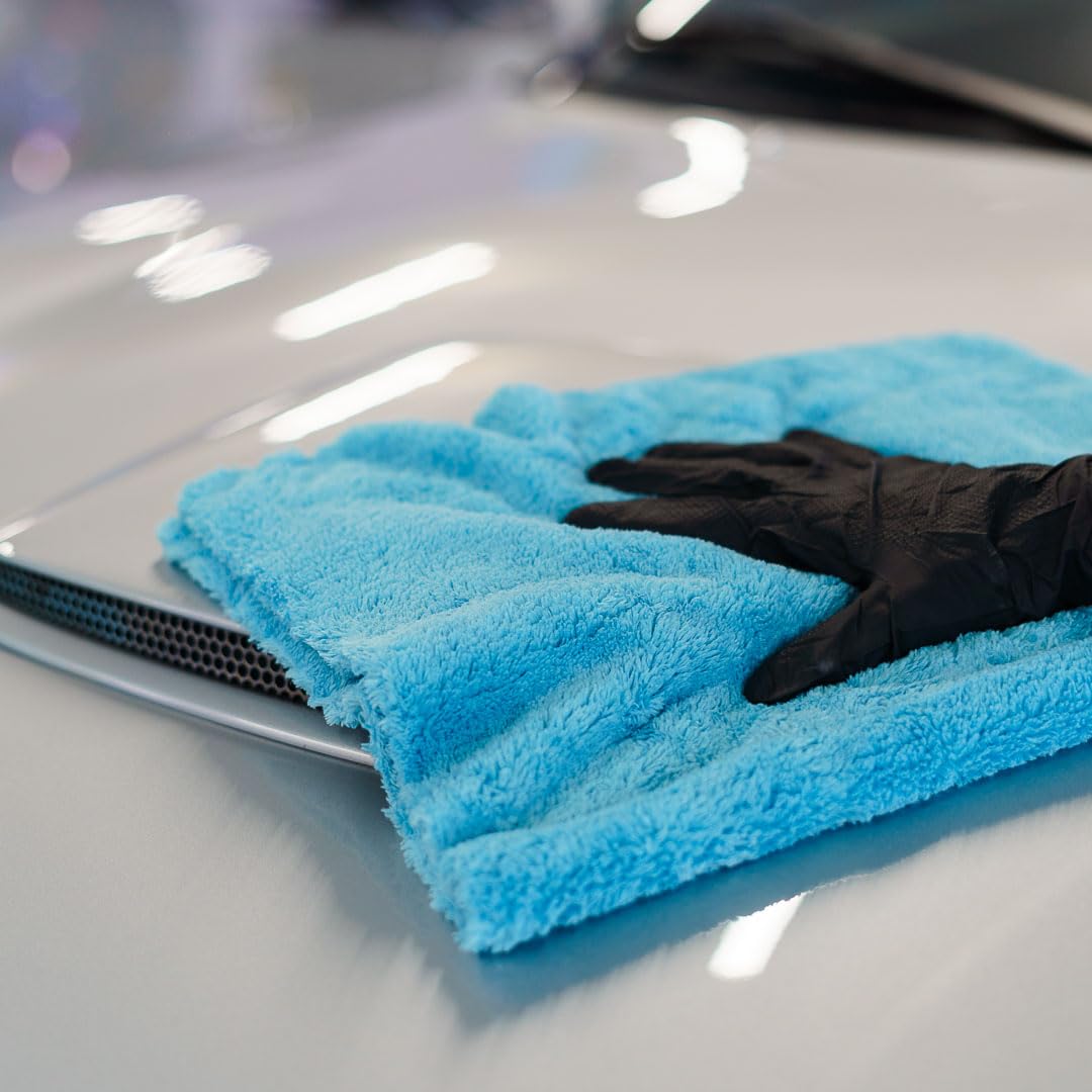 Wax Combi | Autowachs Set mit Stipt Wax Shield und Mikrofasertuch | Lackversiegelung Auto | Ceramic Wax für glänzenden Schutz | Ultraweiches, nahtloses Mikrofasertuch für Polieren