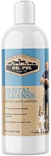 Dr. Pol Cat & Dog Dental Water Additive - Dog Dental Care for Fresh Breath and Plaque & Tartar Reduction - Dental Water fo...