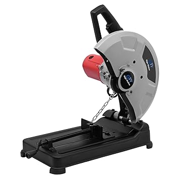 GIGAWATTS R-355C 14-Inch Cut Off Machine 2200W Heavy Duty 3800 RPM Corded Electric Chop Saw 355mm Cutting Disc Dia for Wood Aluminium Plastic Metal Steel Pipe Cutter (Colour May Vary)