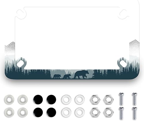 Miniatura 20 de Marco de placa de motocicleta con cruz de Jesús, bandera estadounidense, de acero inoxidable, divertido soporte para placa de motocicleta, soporte