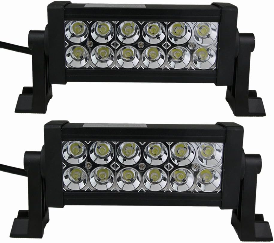 LED Light Bar,White rock auto 2x36W 7" Spot Beam LED Light Bar Waterproof IP67 for Off-road Light,Boat,ruck,Jeep,Car,ATV,UTV-2 light bars