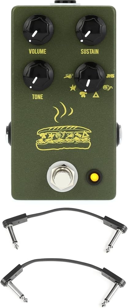 新品 未使用 JHS Pedals Muffuletta Army Green Amazon.com: JHS Muffuletta 6-way Fuzz Pedal with Patch