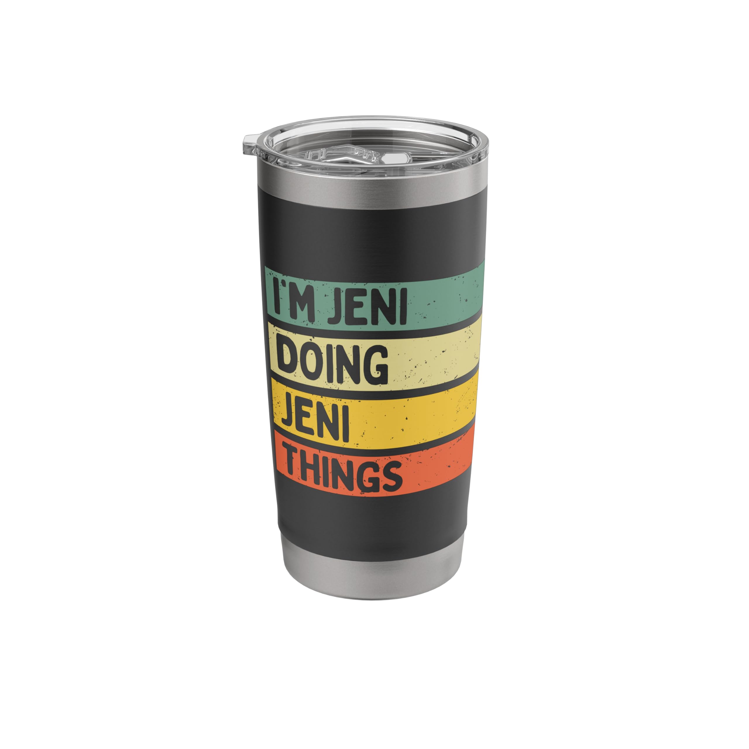 I'm Jeni Doing Jeni Things Funny Personalized Quote Stainless Steel Insulated Tumbler