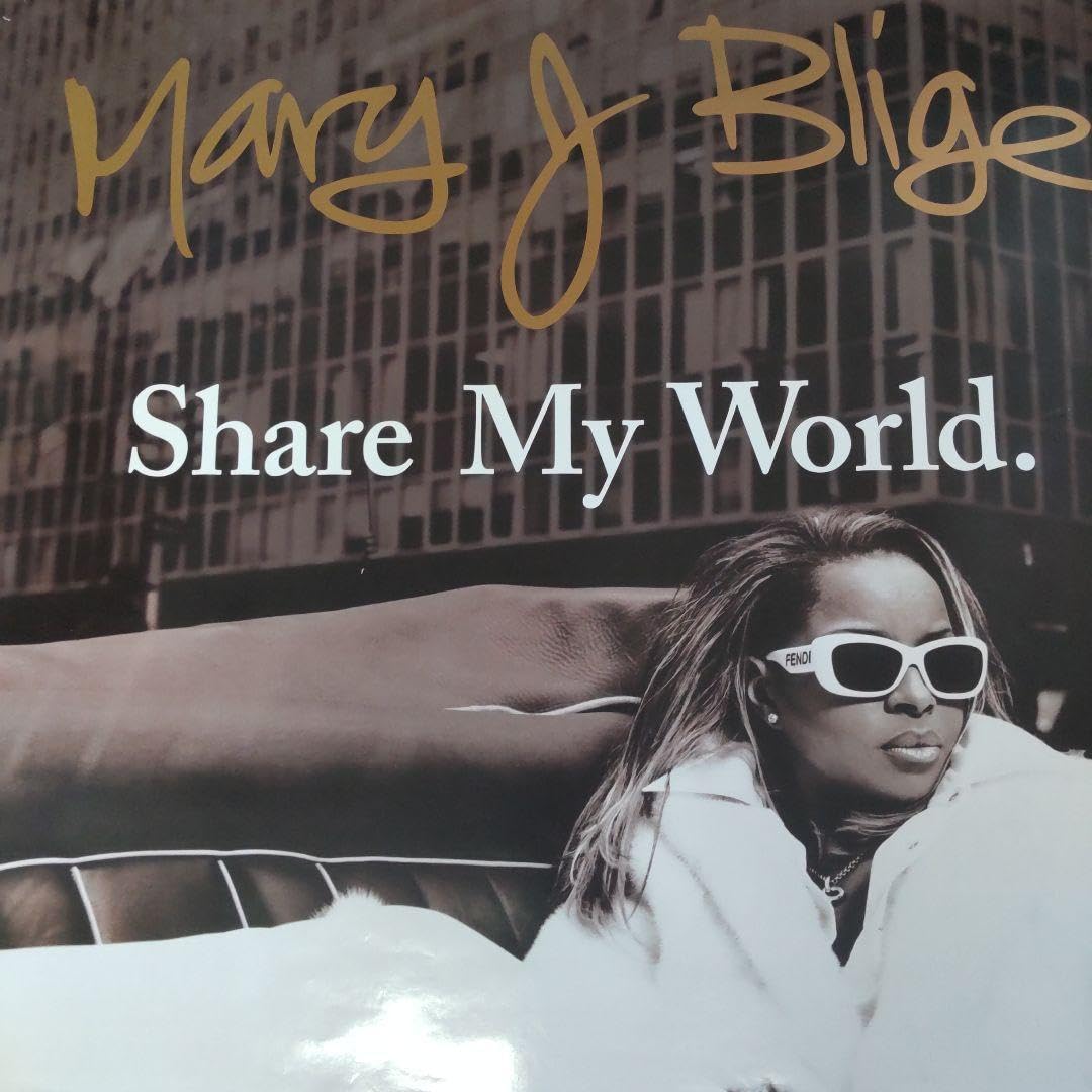 Amazon.co.jp: 当時モノ非売品MARY J BLIGE/SHARE MY WORLD 告知