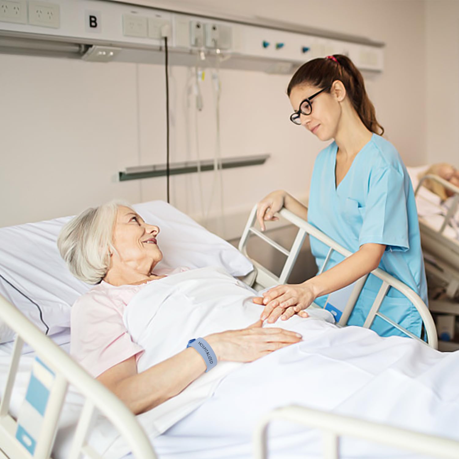 Braccialetti Identificativi Blu E Bianchi | Confezione Da 50 Pezzi | Regolabili E Scrivibili | Per Eventi E Ospedali - Foto 11