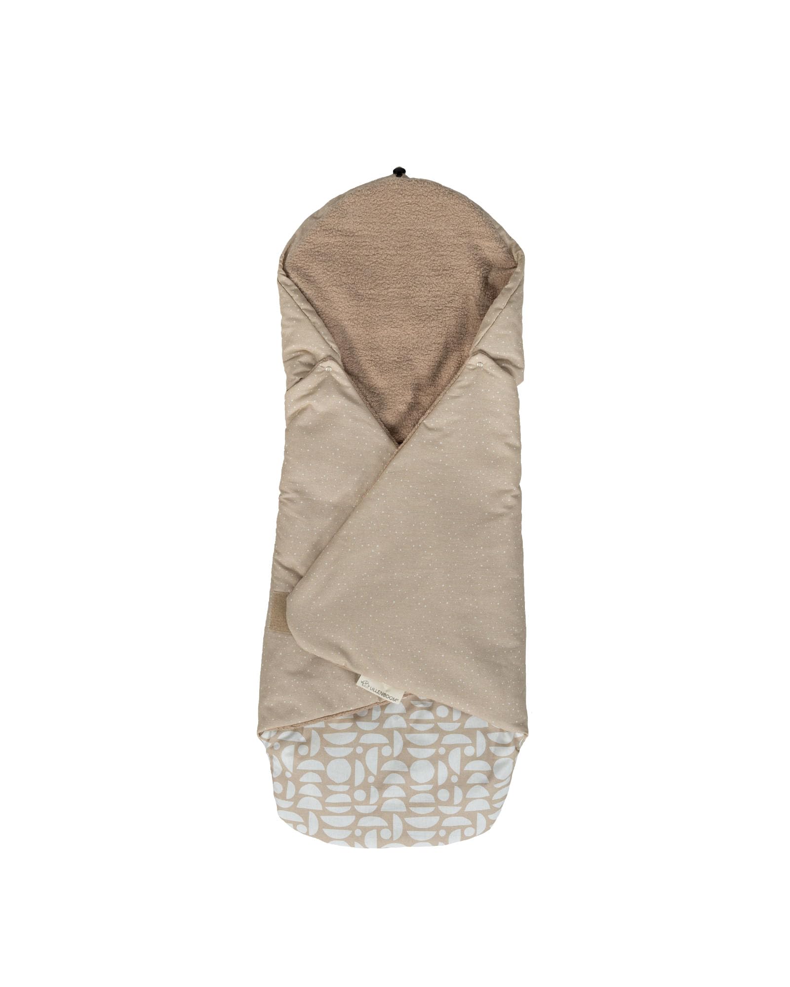 ULLENBOOM ® Einschlagdecke Babyschale Sommer, Aus 100% OEKO-TEX Materialien - Sand (Made in EU) - Decke für Babyschale & Kinderwagen, Für gängige Kindersitze, ideal für 0 bis 9 Monate